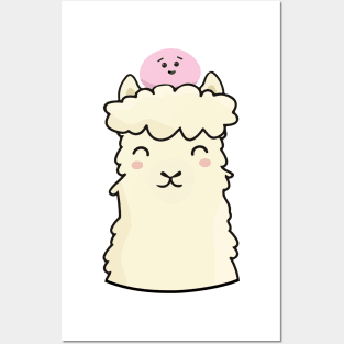 Mochi on Llama Head Posters and Art